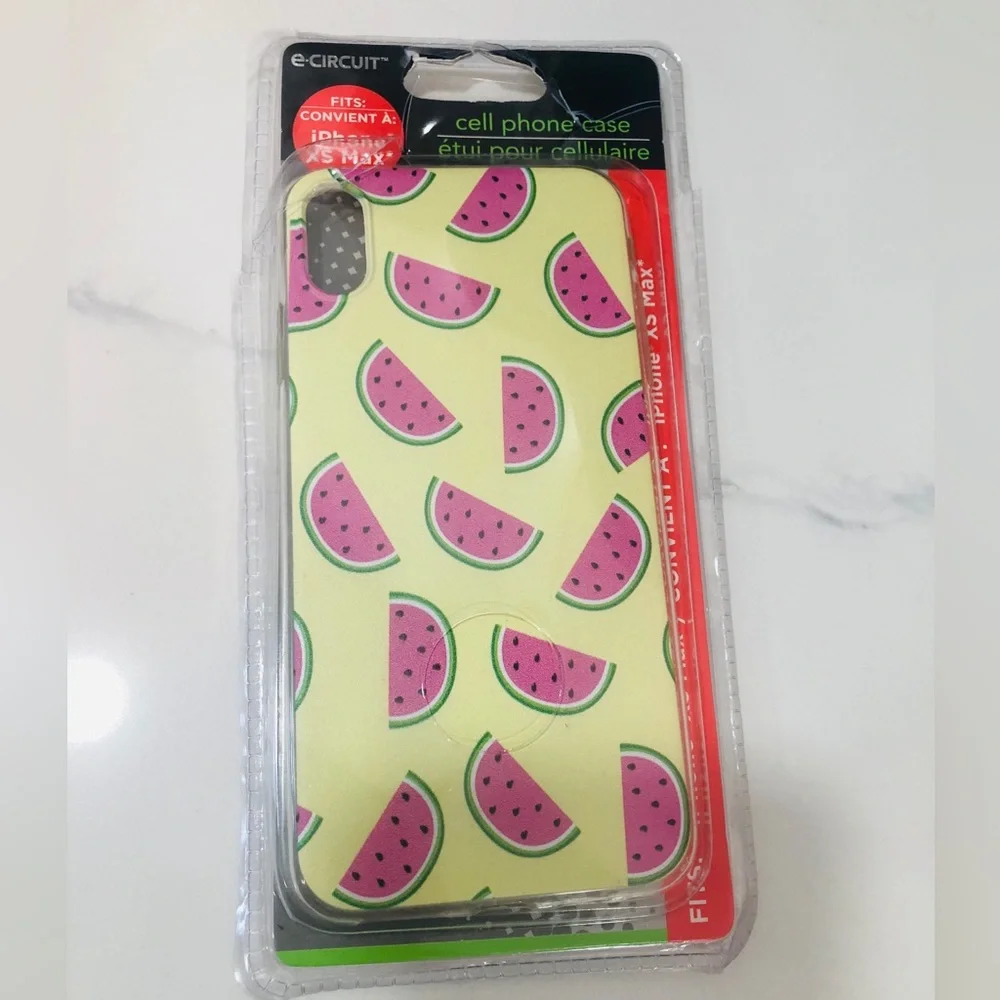 NEW Watermelon Pattern Phone Case - Pink and Yellow - for iPhone XS Max